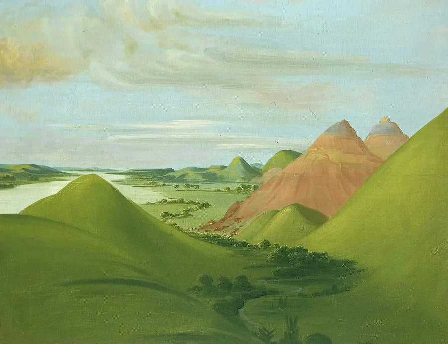 Iron Bluff, at 1,200 miles above Saint-Louis - George Catlin