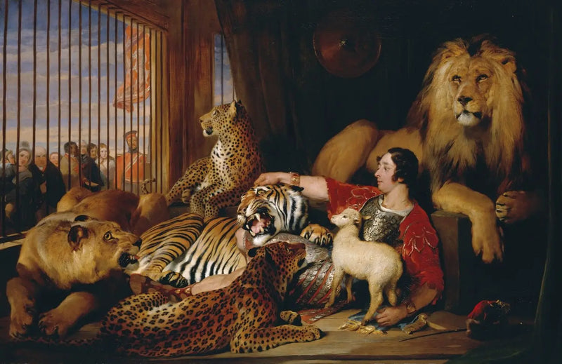 Isaac van Amburgh and His Animals - Edwin Henry Landseer