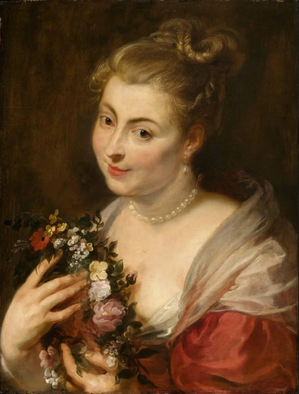 Isabella Brant dans le rôle de Glycera - Peter Paul Rubens image 1 copie peinte à la main à l’huile