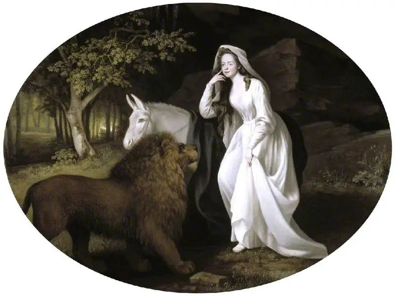 Isabella Saltonstall in the role of Una in "Faerie Queene" by Spenser - George Stubbs