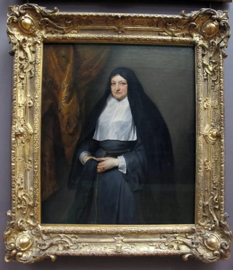 Isabelle Claire Eugénie d'Autriche, regent of the Netherlands, in Clarissa habit - Antoine van Dyck