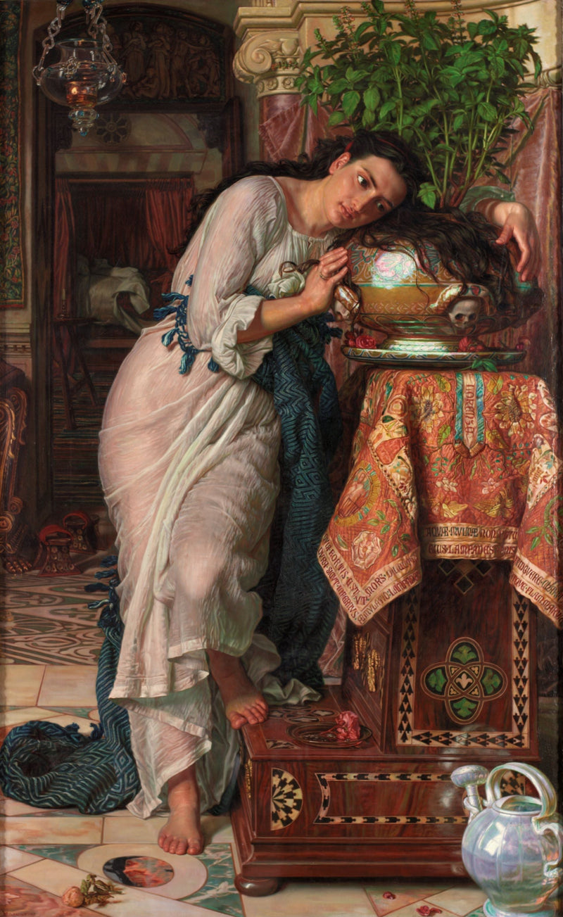 Isabelle and the Basil Pot - William Holman Hunt
