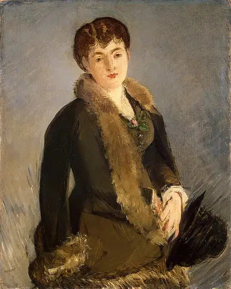Isabelle Lemonnier with Hat in Hand - Édouard Manet