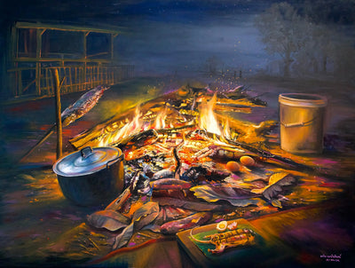 Issan | 160 X 120 cm Reproductions de tableaux à la peinture à l’huile