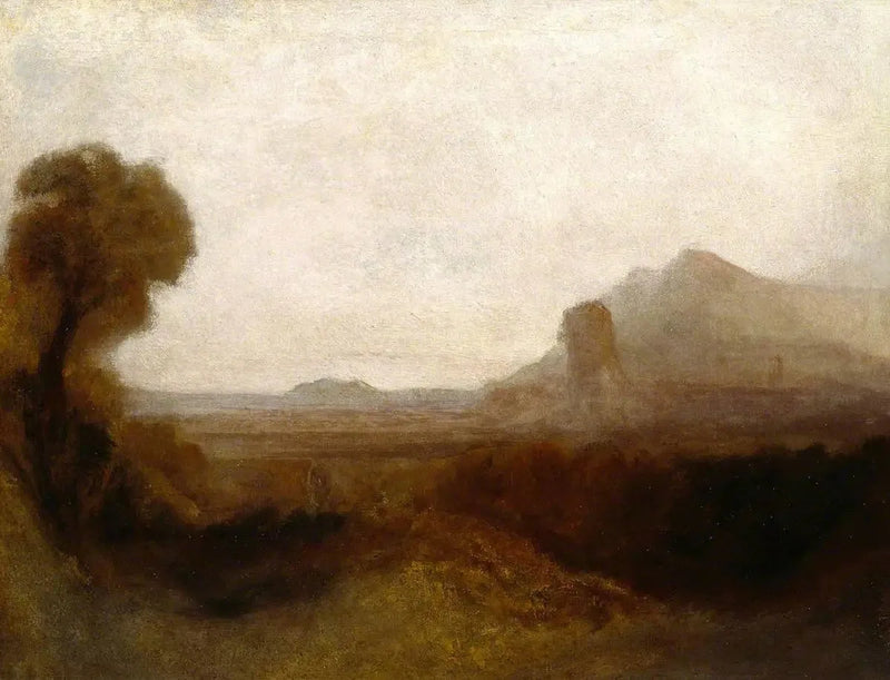 Italian Landscape with a Tower - J. M. W. Turner