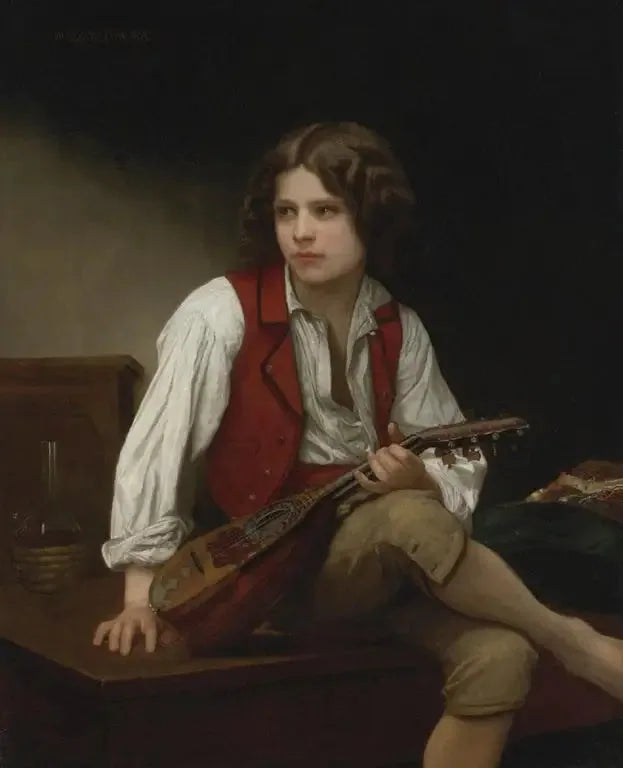 Italian with the Mandolin - Bouguereau
