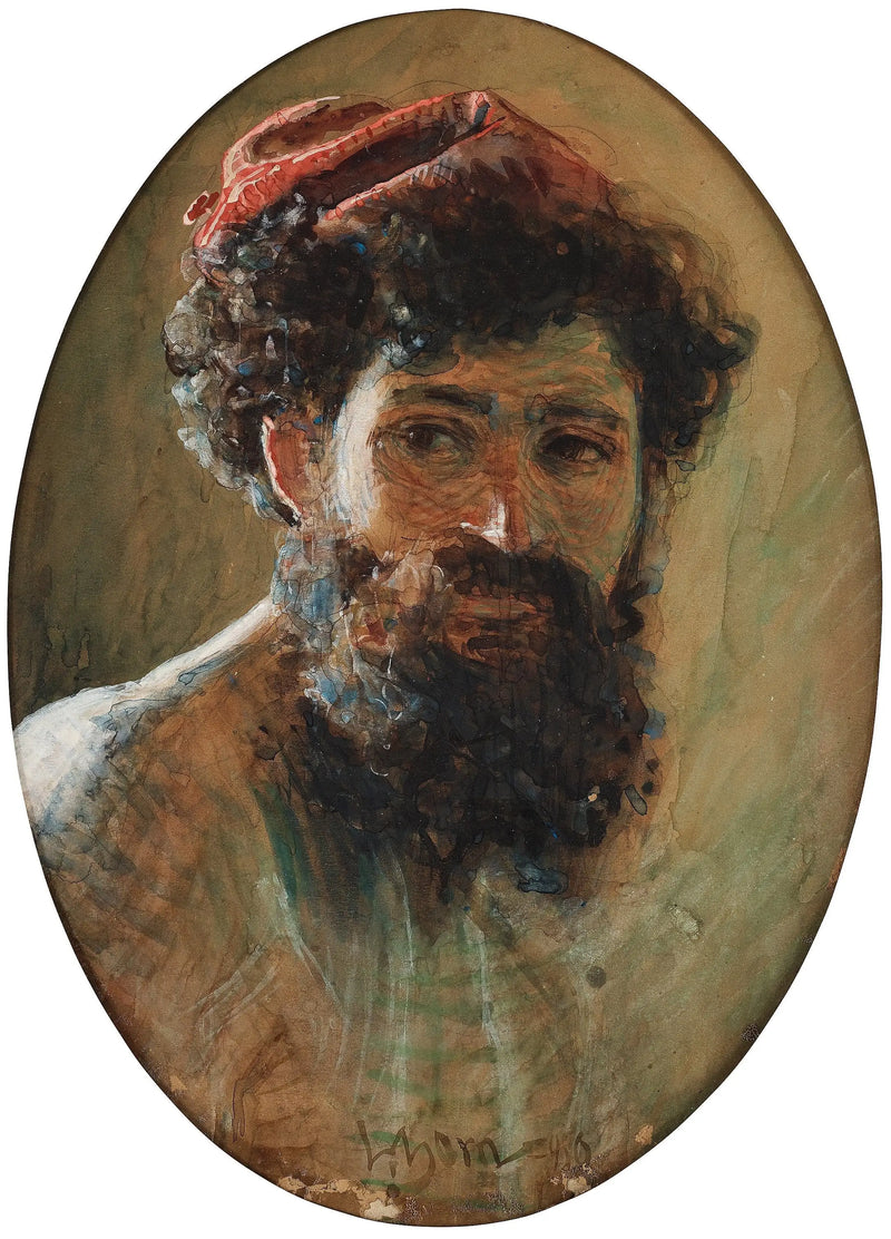 Italian with red hat - Anders Zorn