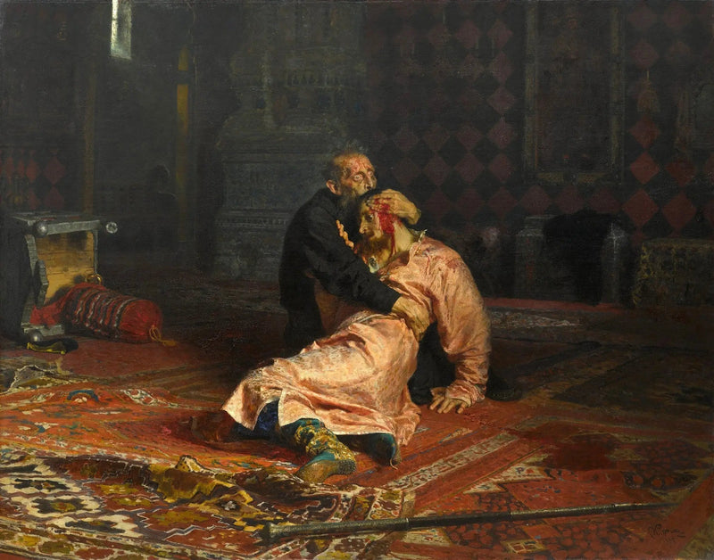 Ivan the Terrible kills his son - Ilya Repin