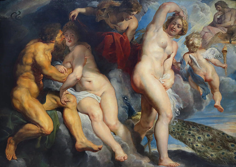 Ixion, King of the Lapiths, deceived by Juno whom he wanted to seduce - Peter Paul Rubens