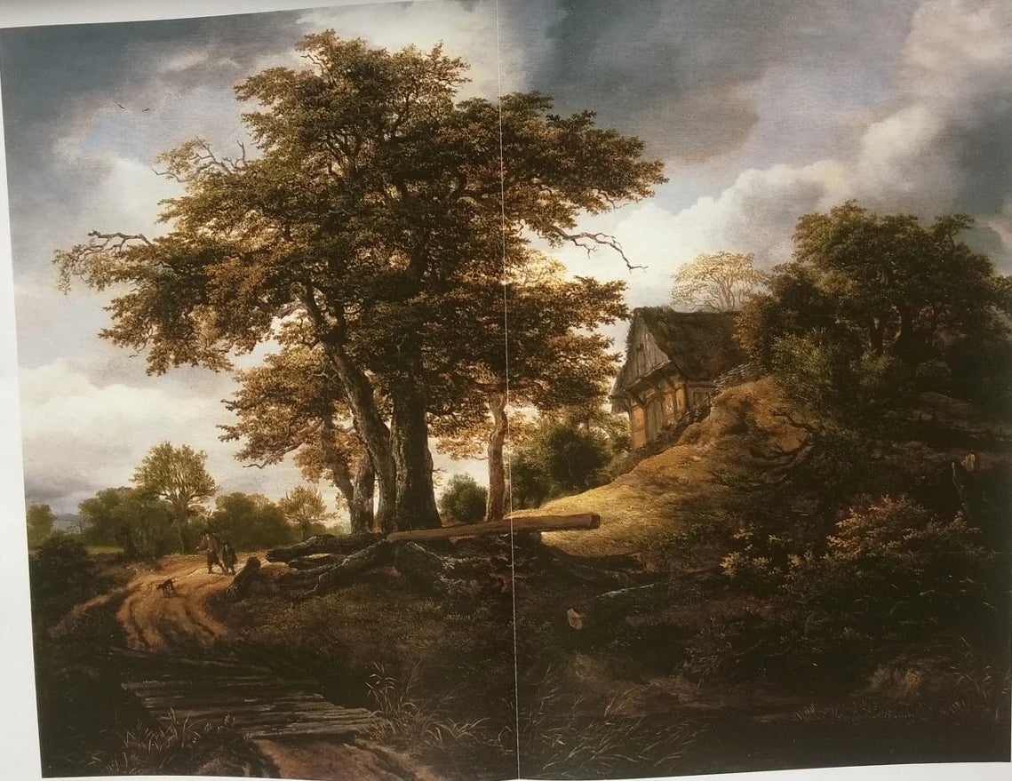 Chaumière sous l’arbre, peinture de Jacob van Ruisdael