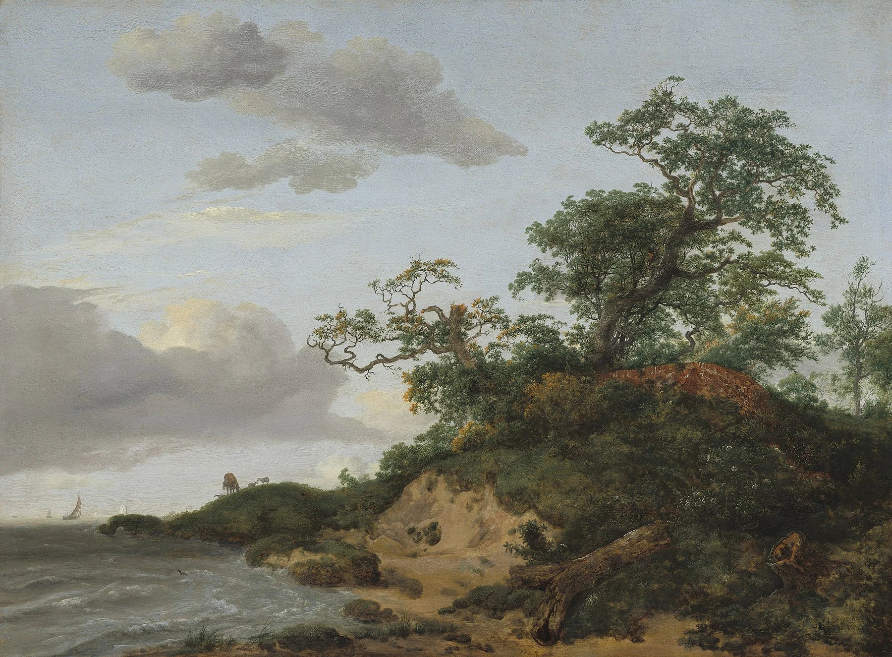 Dunes au bord de la mer, peinture de Jacob van Ruisdael