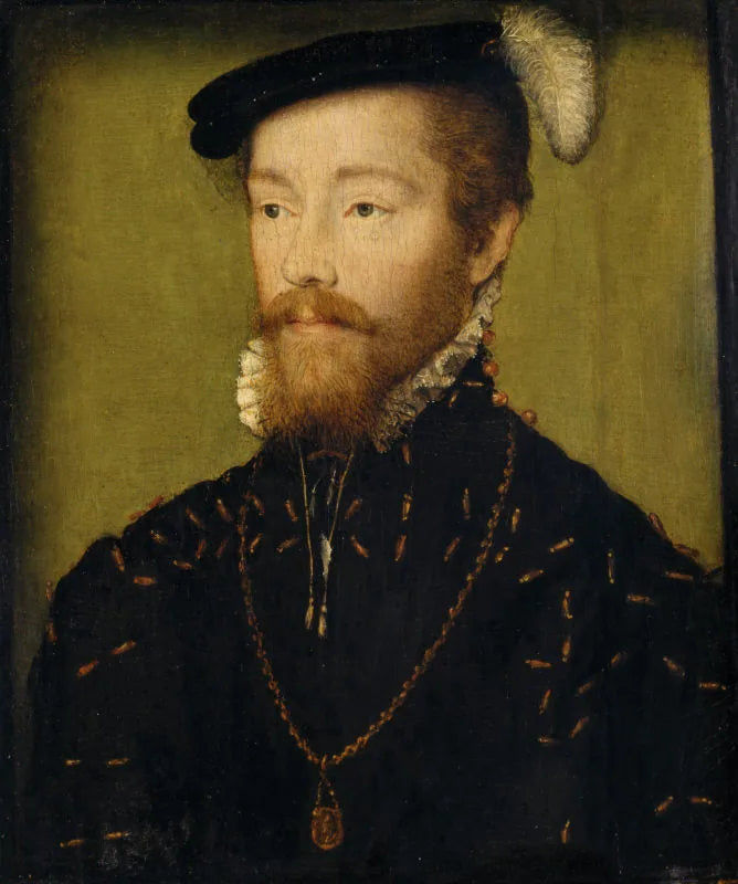 Jacques V d'Écosse (1512–1542) - Corneille de Lyon image 1 copie de tableau peinte à la main