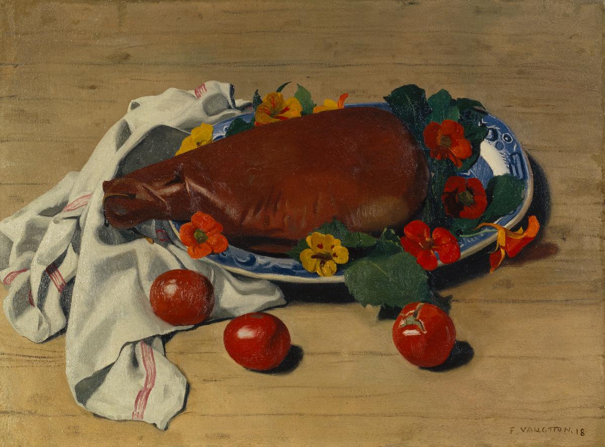 Ham and Tomatoes - Félix Vallotton