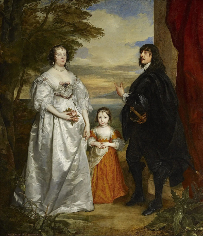 James, Seventh Earl of Derby, his Lady and Child
