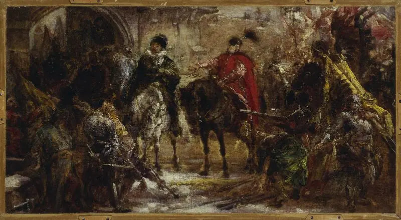 Jan Zamoyski à Byczyna, croquis - Jan Matejko
