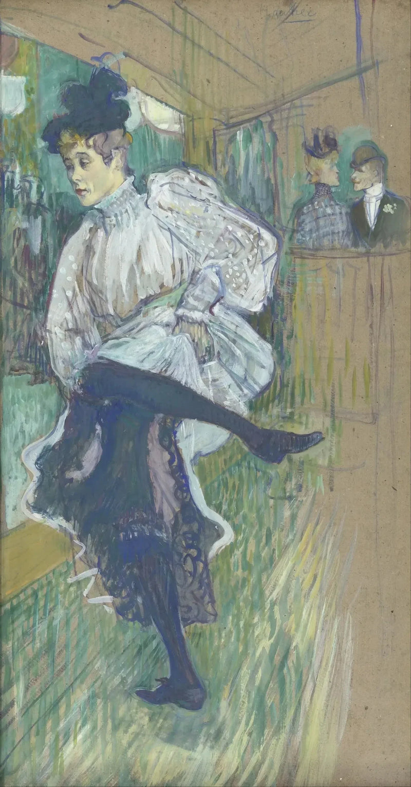Jane Avril Dancing - Henri de Toulouse-Lautrec