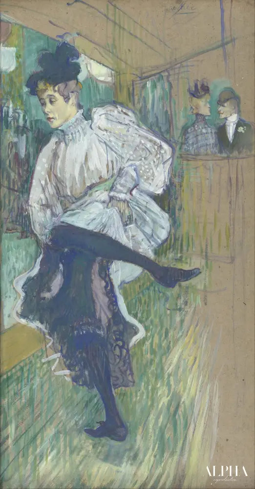 Jane Avril danse - Toulouse Lautrec - Reproductions de tableaux et peintures haut de gamme