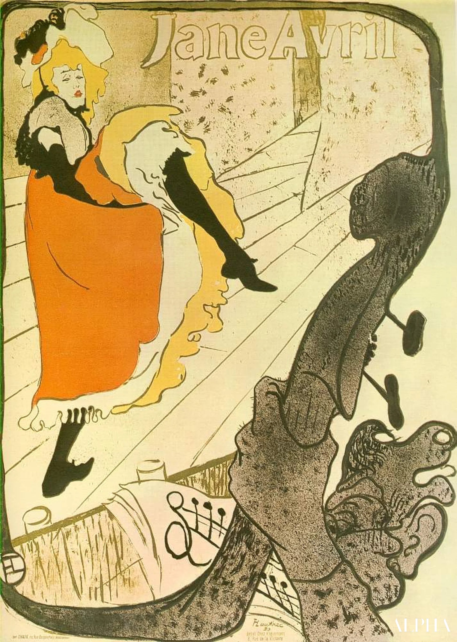 Jane Avril - Toulouse Lautrec - High-end reproductions of paintings and artworks