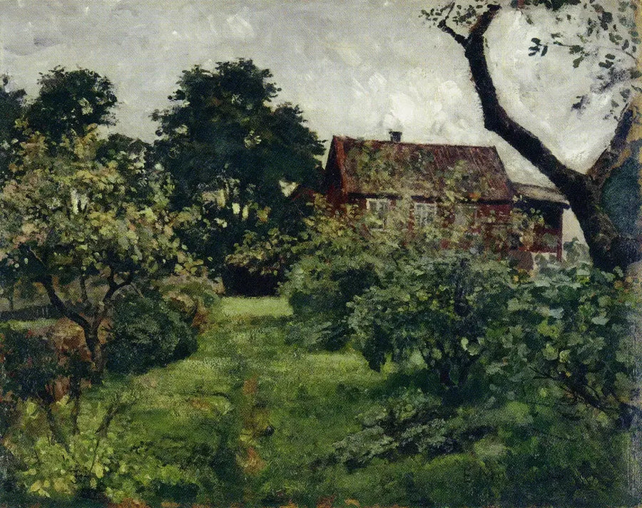 garden at the red house - Edvard Munch