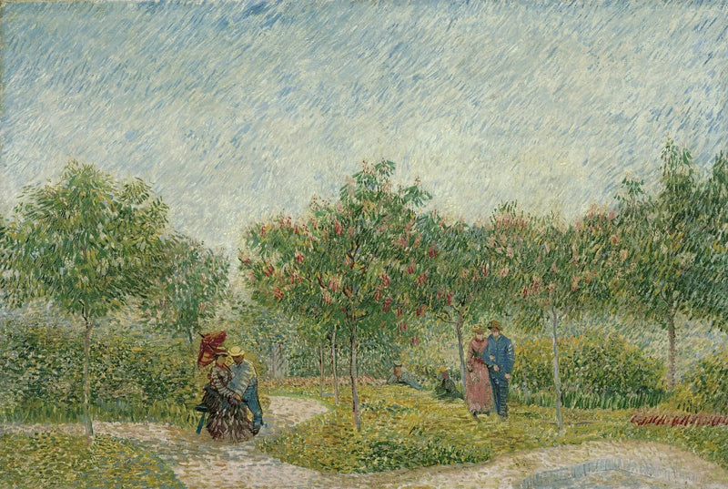 Garden in Montmartre with Lovers - Vincent van Gogh