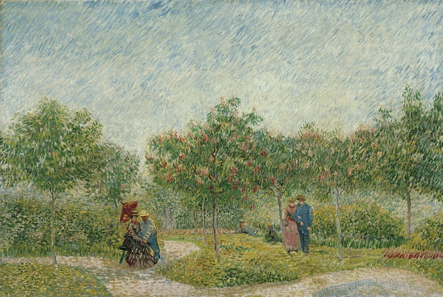 Garden in Montmartre with Lovers - Vincent van Gogh