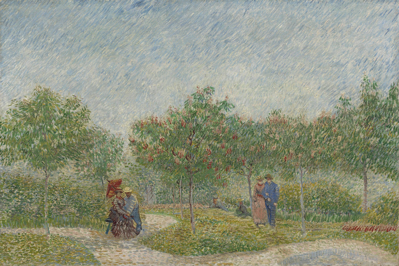 Garden in Montmartre with Lovers - Vincent van Gogh
