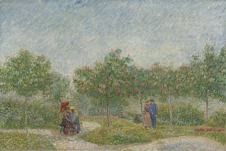 Garden in Montmartre with Lovers - Vincent van Gogh