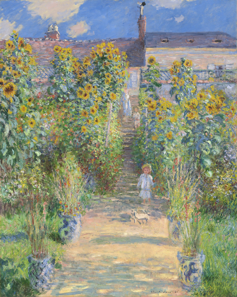 The Artist's Garden in Vétheuil W685 - Claude Monet