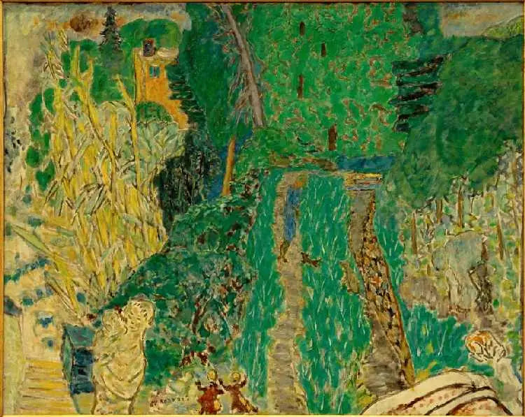 Garden at the Small Bridge - Pierre Bonnard