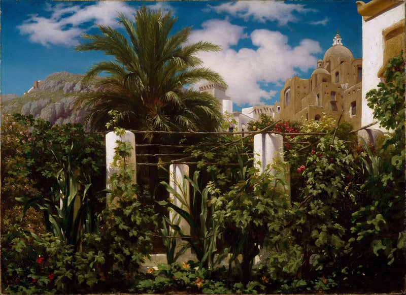 Garden in an Inn, Capri - Frederic Leighton