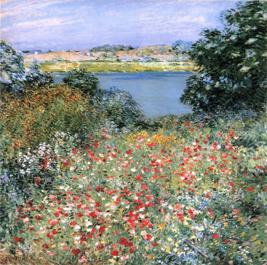 Jardin de coquelicots – Willard Leroy Metcalf