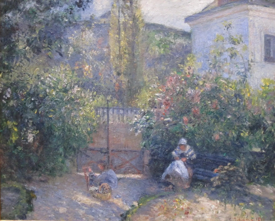 Garden of the Hermitage, the "Red House," Pontoise - Camille Pissarro