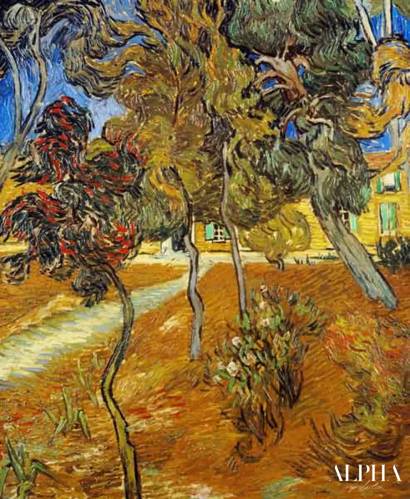 Jardin de l'hôpital St. Paul - Van Gogh - Reproductions de tableaux et peintures haut de gamme