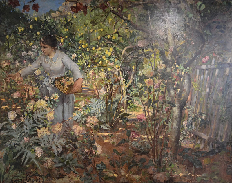Rose Garden in Monaco - Henri-Edmond Cross