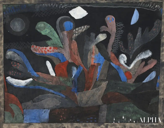 Jardin en couleurs sombres - Paul Klee - Reproductions de tableaux et peintures haut de gamme