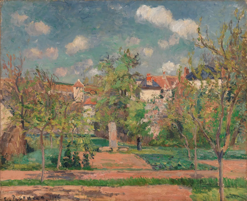 Garden in Full Sun (The Garden in Bright Sun, Pontoise) - Camille Pissarro
