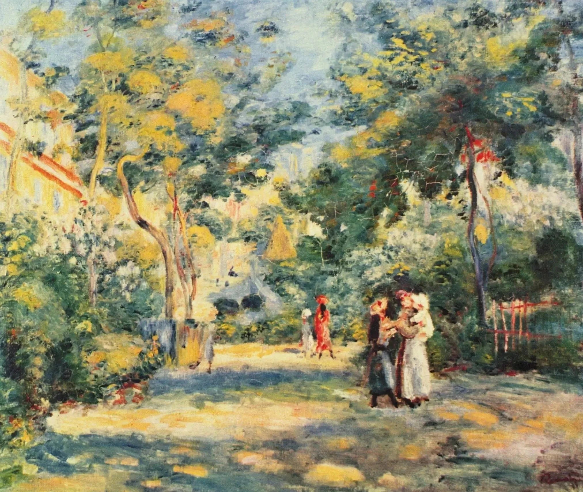 Un jardin à Montmartre par Renoir – reproduction peinture à l’huile sur toile