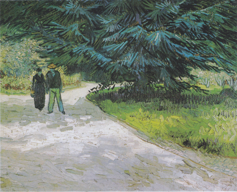 Couple in the Park of Arles - The Poet's Garden III - Vincent van Gogh