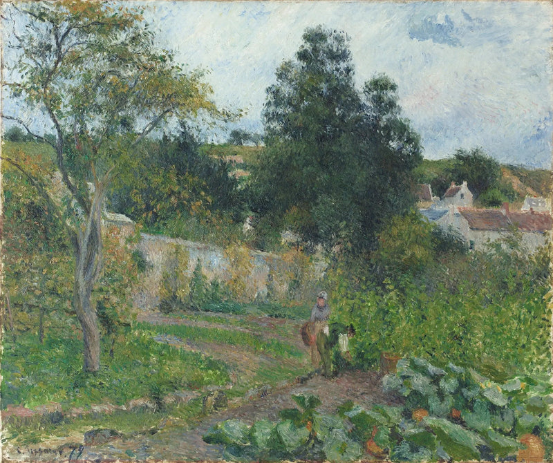 Kitchen Garden at the Hermitage, Pontoise - Camille Pissarro