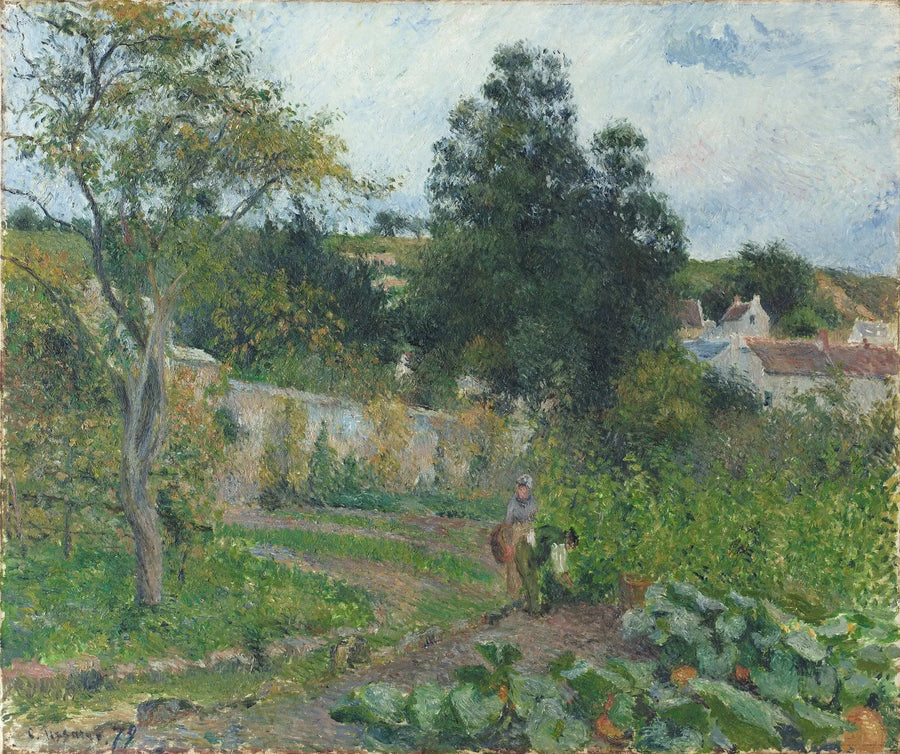 Kitchen Garden at the Hermitage, Pontoise - Camille Pissarro