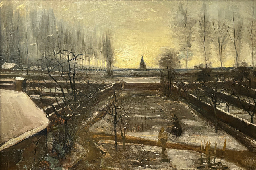 The Garden of the Presbytery at Nuenen in the Snow - Vincent van Gogh