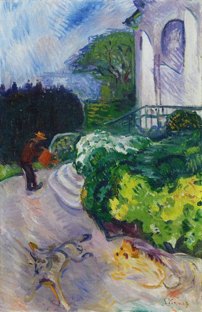 Danish Gardener the Garden of Dr. Linde - Edvard Munch