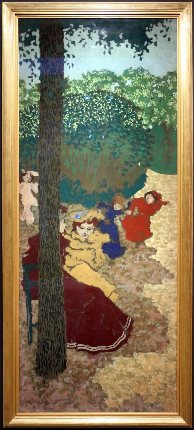 Public Gardens: Girls Playing - Édouard Vuillard