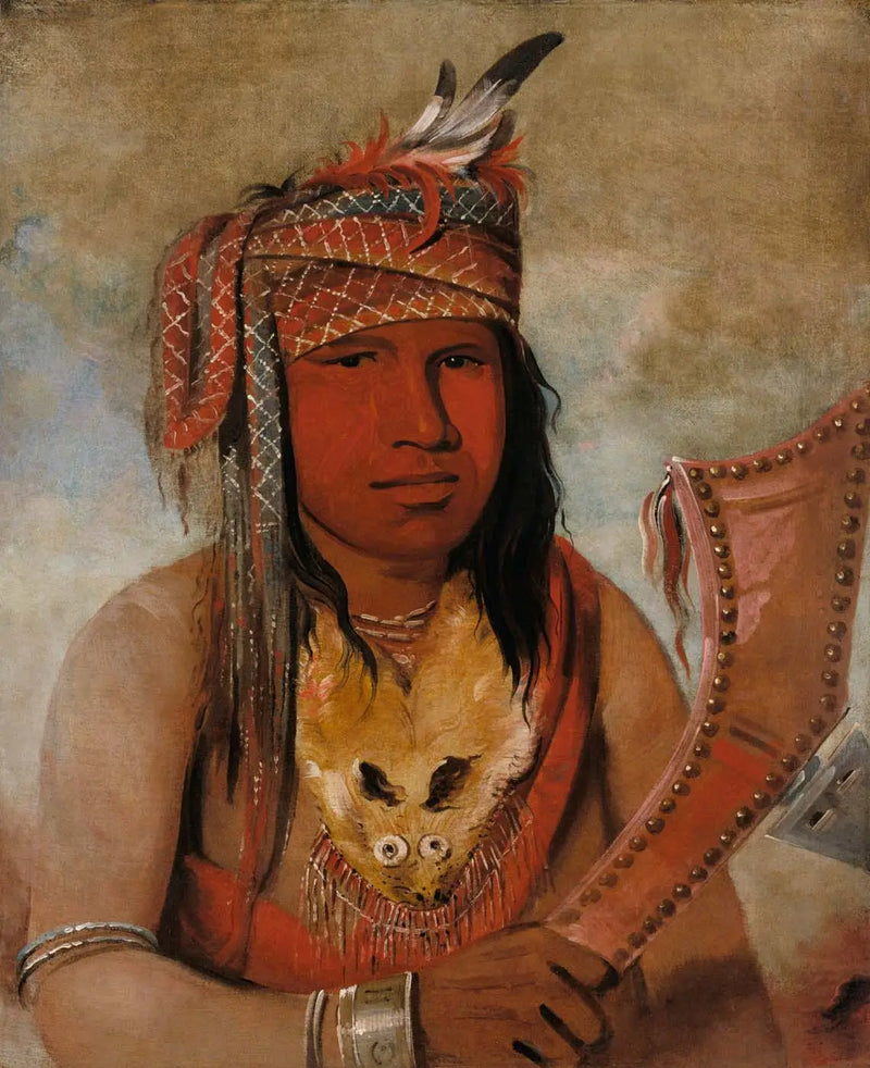 Je-suis-quelque-chose-dick, Male Caribou, un brave - George Catlin
