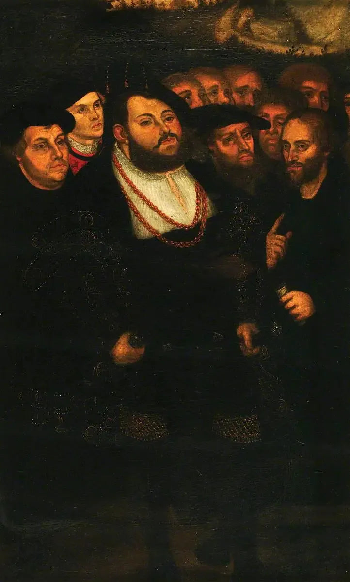 Jean Frédéric le Magnanime (1503-1554), avec un groupe de reformateurs - Lucas Cranach l'Ancien