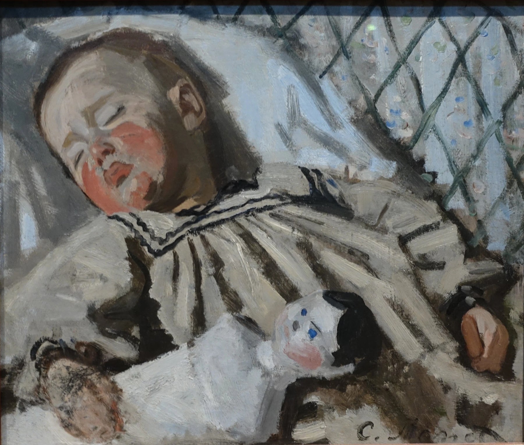 Jean Monet endormi W108 par Claude Monet, vers 1868, Ny Carlsberg Glyptotek