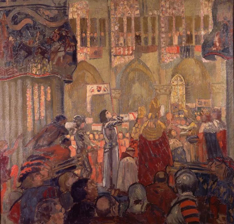 Jeanne d'Arc at the Coronation of Charles VII - Maurice Denis