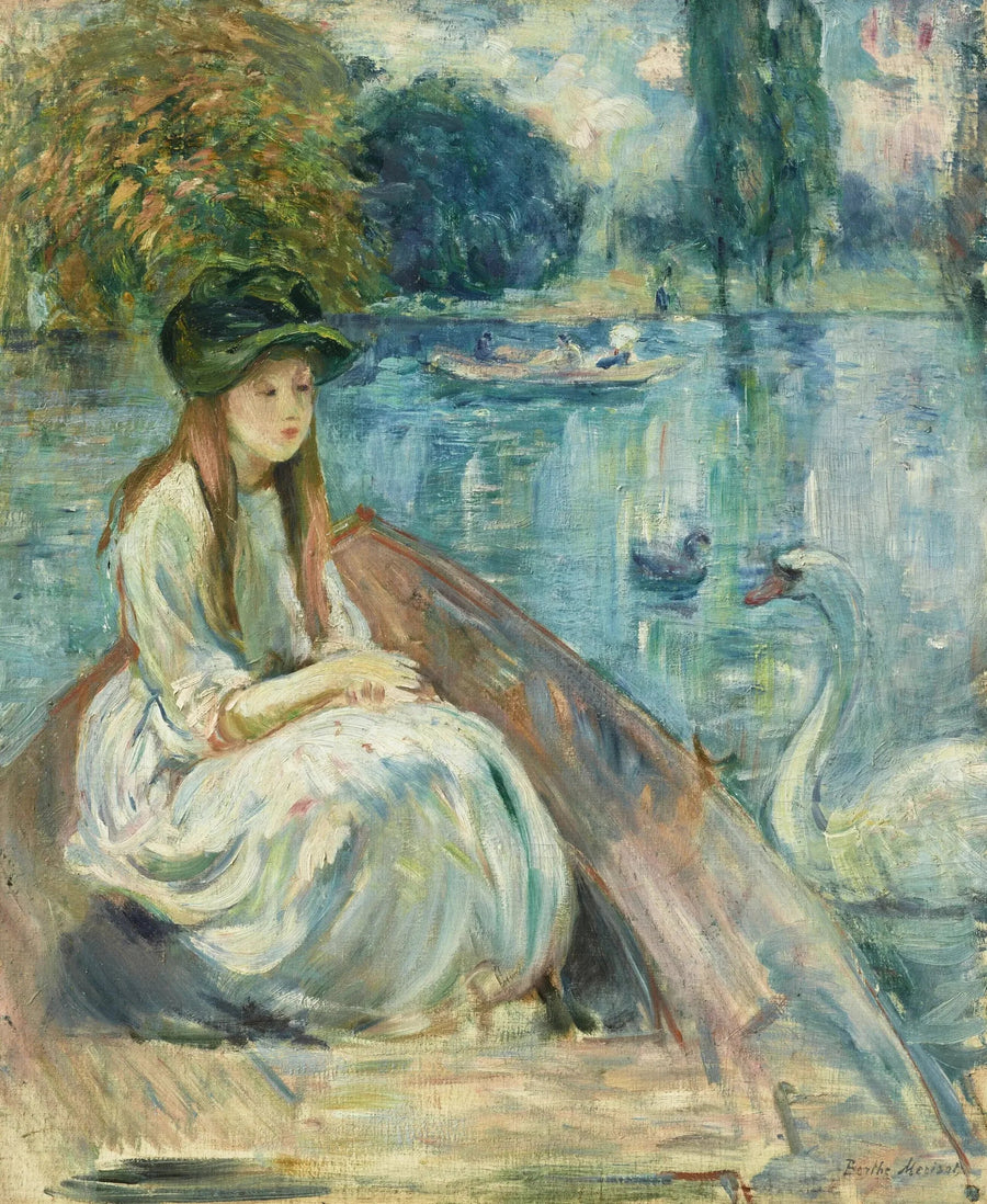 Jeanne Fourmanoir on the Lake - Berthe Morisot