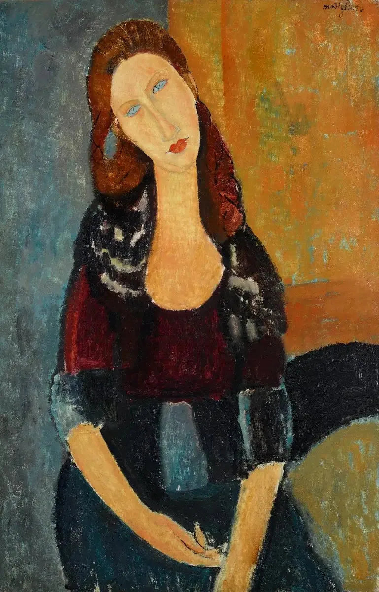 Seated Jeanne Hébuterne - Amedeo Modigliani