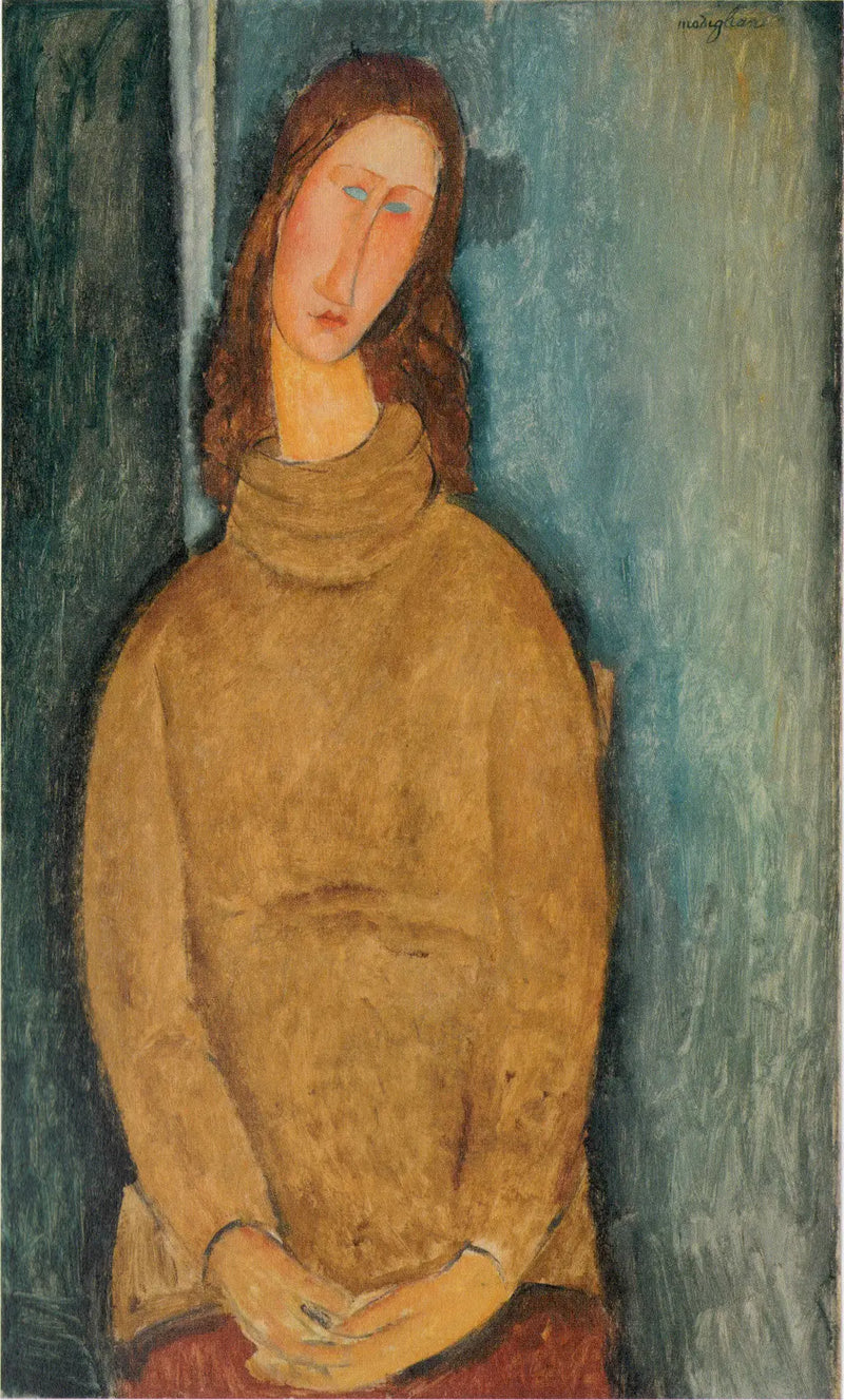 Jeanne Hébuterne in a Yellow Sweater - Amedeo Modigliani